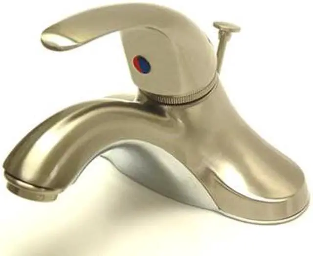 Main image of LEGACY 4 SINGLE LEVER HANDLE LAVATORY FCT W/PLT POP-UP-Satin Nickel Finish