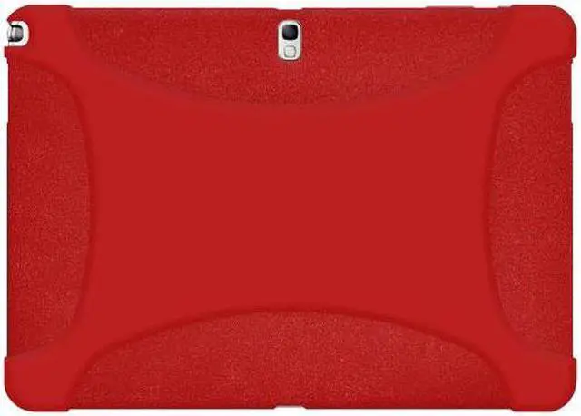 Alt view image 3 of 6 - Amzer Silicone Skin Fit Jelly Case Cover For Samsung GALAXY Note 10.1 2014 Edition/ SM-P6000/ 10.1 SM-P601- Red