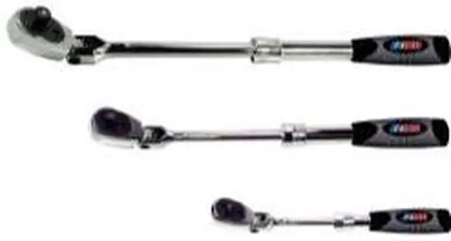 Main image of 3 Piece Locking Flex Head/Extendable Ratchet Set