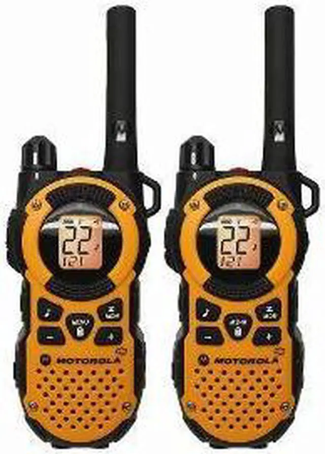 Alt view image 8 of 9 - Motorola MT350R 35-Mile Range 22-Channel FRS/GMRS Two-Way Walkie Talkie Radios