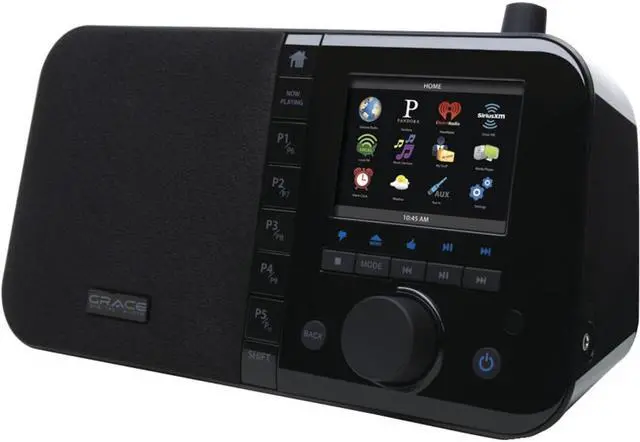 Alt view image 2 of 11 - Grace Digital GDI-IRC6000 Wi-Fi Music Player with 3.5-Inch Color Display (Black)