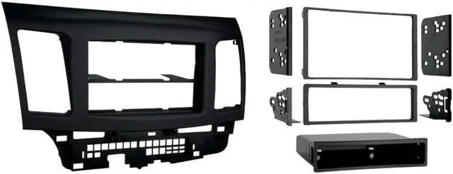Alt view image 5 of 11 - Metra 99-7011 '08-Up Mitsibushi Mancer Single/Double Din Radio Install Kit