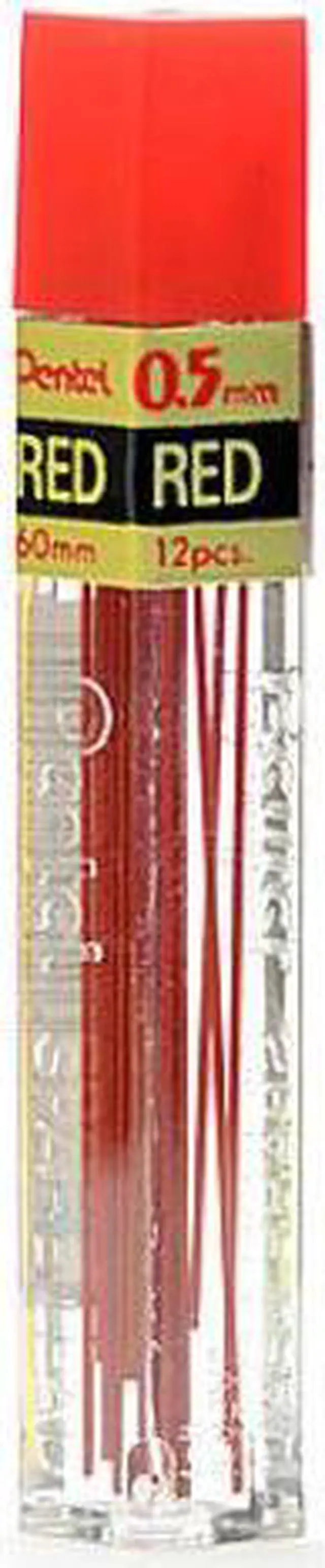 Alt view image 2 of 8 - Pentel 0.5mm Refill, Red Lead, Tube of 12 PPR5
