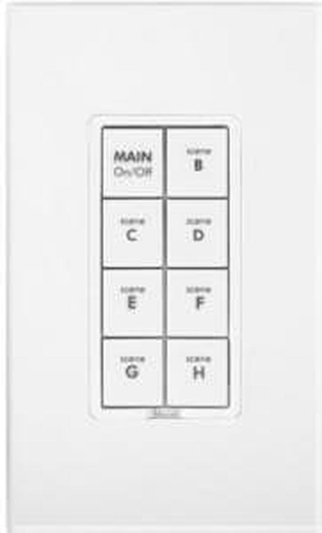 Alt view image 5 of 19 - INSTEON Keypad Dimmer Switch (Dual-Band), 8-Button, White