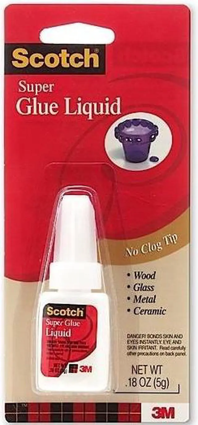 Alt view image 2 of 11 - Scotch Super Glue Liquid .18oz AD110 Pack Of 12