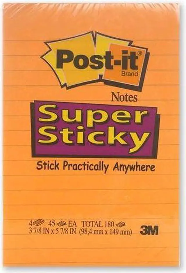 Main image of 3m Lined Post-It Super Sticky Notes 4621-SSAN