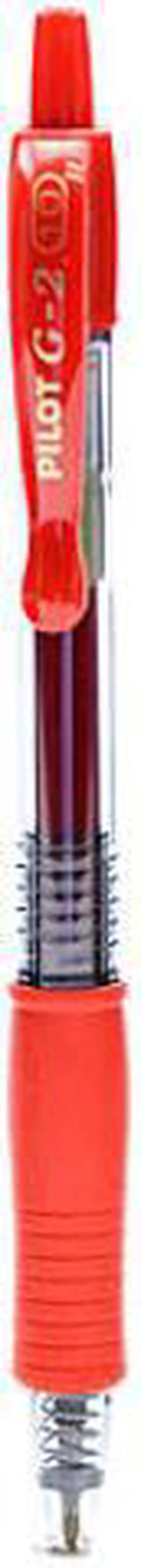 Alt view image 5 of 9 - Pilot 31105 G2 Rollerball Pen Extra Fine Pen Point Type - 0.5 mm Pen Point Size - Red Ink - 12 / Dozen