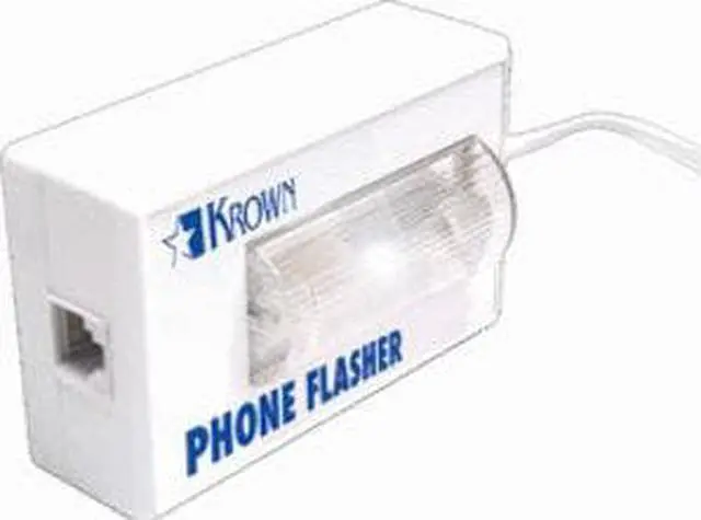 Alt view image 5 of 6 - Computty KRN-PF200 Krown Phone Visual Flasher Great For Hearing Impaired White