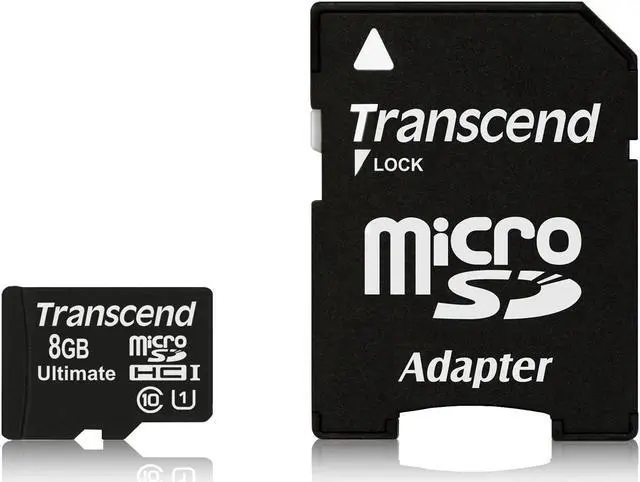 Main image of Transcend Ultimate 8 GB microSD High Capacity (microSDHC) - 1 Card