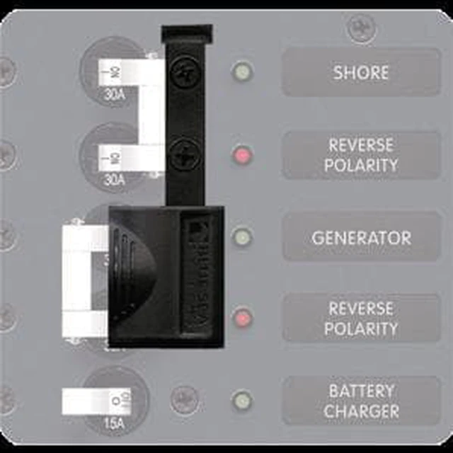 Alt view image 3 of 9 - Blue Sea AC A-Series Circuit Breaker Lockout Slide - 4125