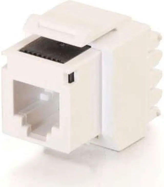 Alt view image 2 of 10 - C2G / Cables to Go 3801 Cat3 RJ12 Keystone Jack White