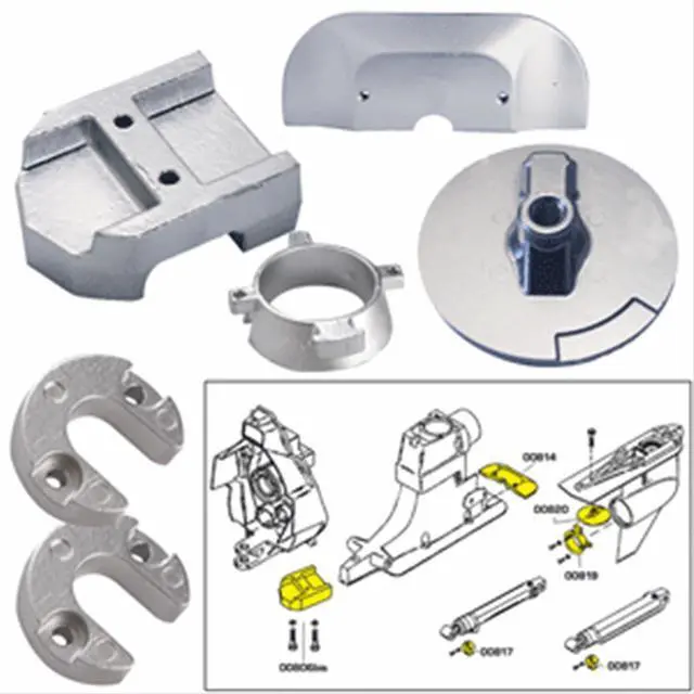 Main image of Tecnoseal 20801MG Mercury Alpha 1 Gen 2 Anode Kit Hardware - Magnesium