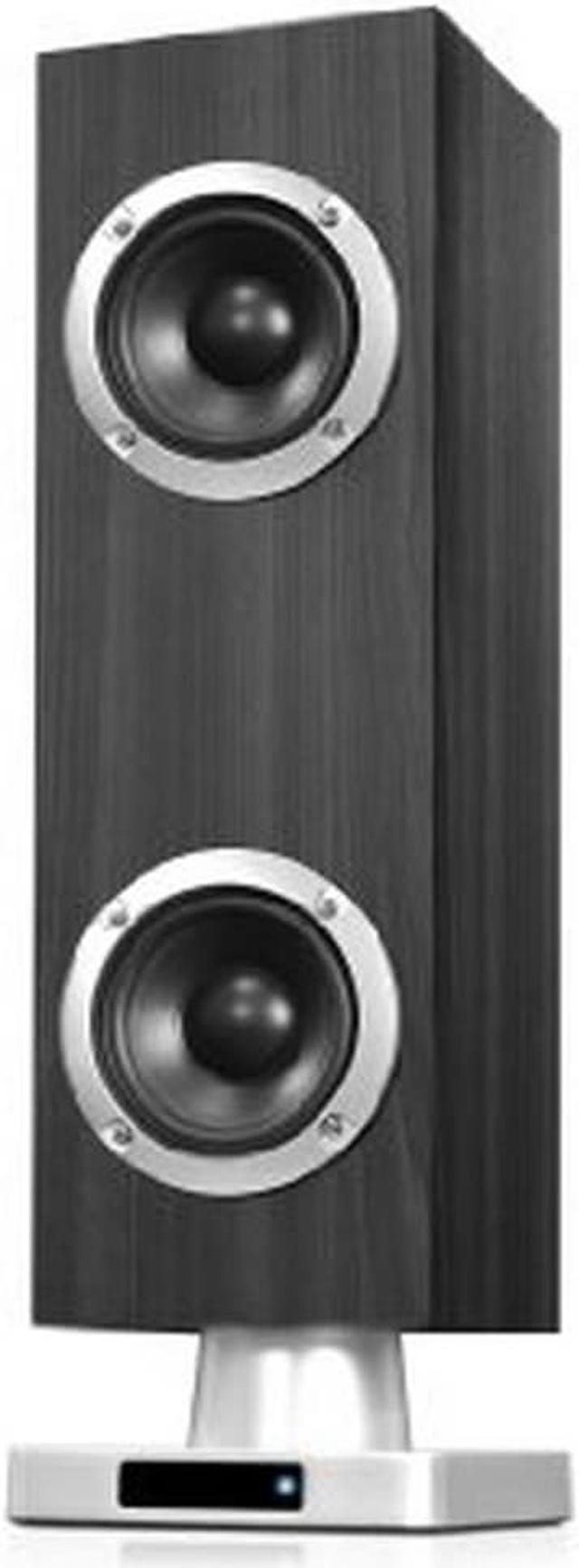 Alt view image 2 of 3 - Innovative Technology ITSB-345 Bluetooth Tabletop Tower Speaker With Speaker Rings & Gray Vinyl Wrap