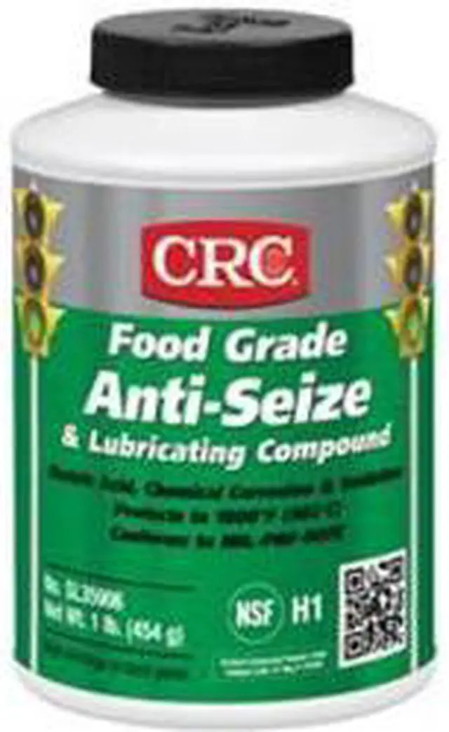 Alt view image 2 of 5 - CRC SL35906 Food Grade Anti-Seize, H1 Food Grade, 16 oz Brush-Top Can, White