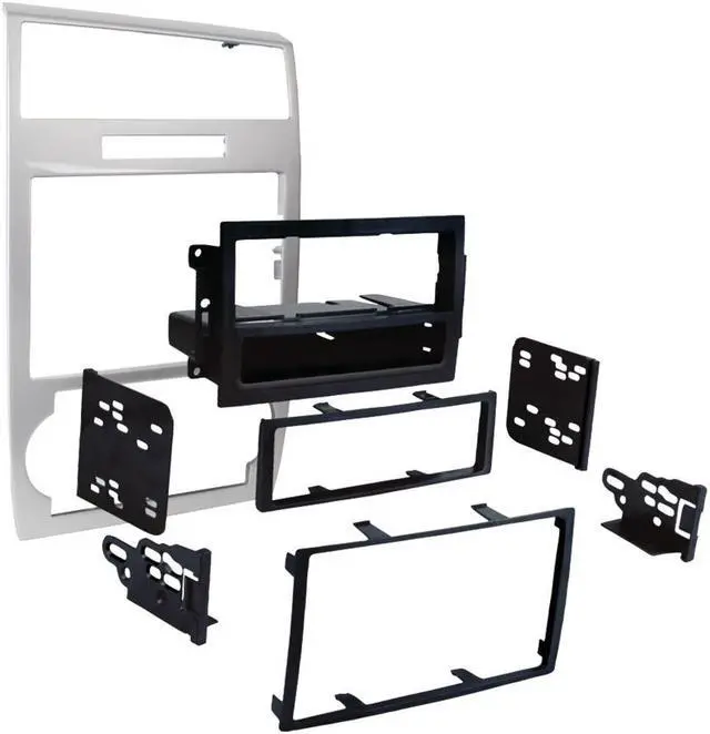 Main image of Metra 99-6519S Silver Single/Double DIN Dash Kit for 05-07 Dodge Charger/Magnum