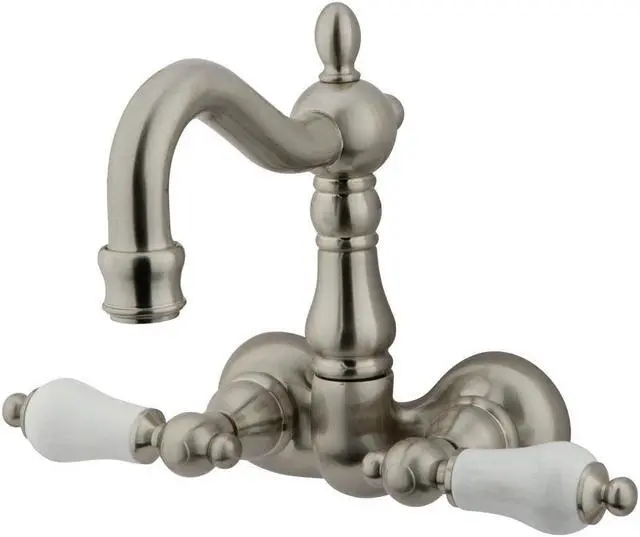 Alt view image 4 of 7 - Kingston Brass CC1075T8 3-3/8" Wall Mount Clawfoot Tub Filler