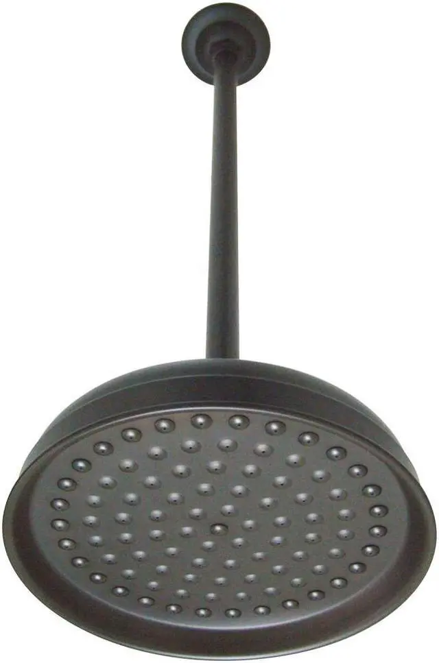 Main image of Kingston Brass K225K25 Kingston Brass K225K25 10 in. Shower Head with 17 in. Ceiling Mounted Shower Arm , Oil Rubbed Bronze