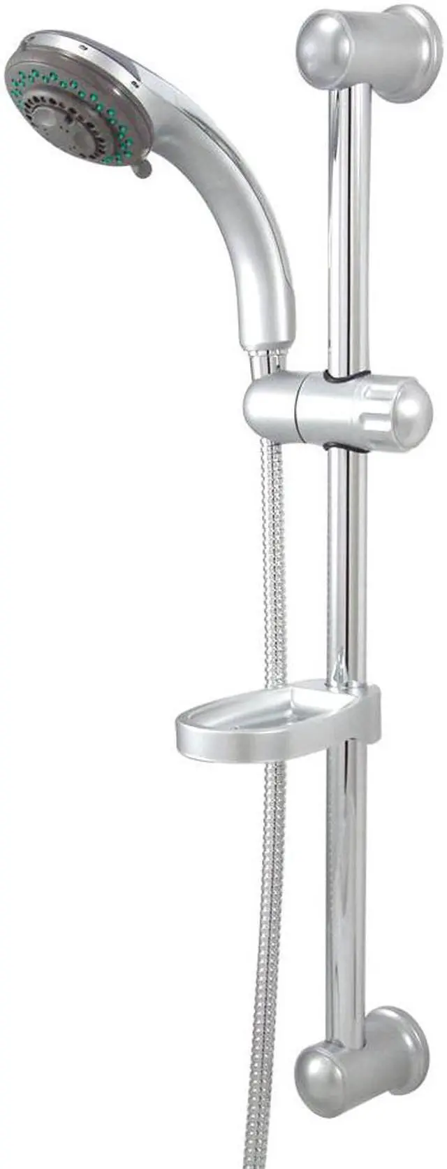 Alt view image 5 of 7 - Kingston Brass Kx2528Sbb 5 Setting Slide Bar Shower Kit With Brass Hose - Satin Nickel Finish