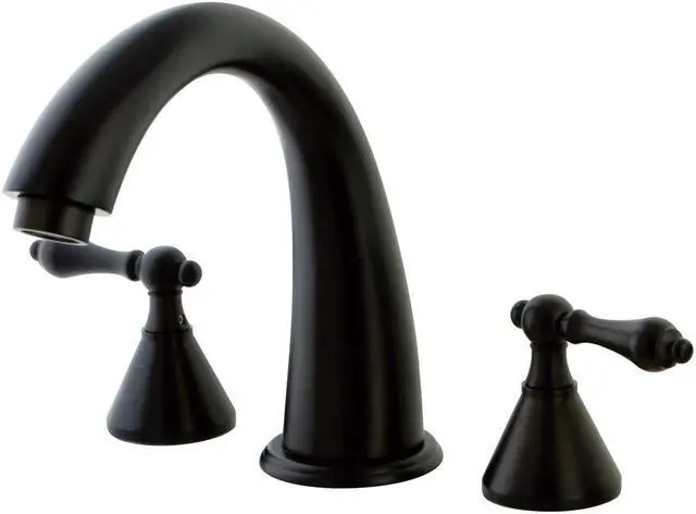 Alt view image 4 of 8 - Kingston Brass KS2365AL Roman Tub , Faucet, Oil Rubbed Bronze