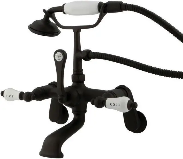 Main image of Kingston Brass Cc53T5 Clawfoot Tub Filler With Hand Shower - Oil Rubbed Bronze Finish