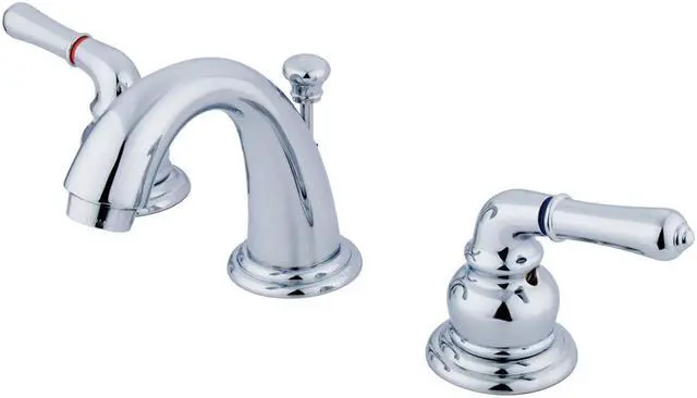 Main image of Kingston Brass KB911 Two Handle 4" to 8" Mini Widespread Lavatory Faucet with Re
