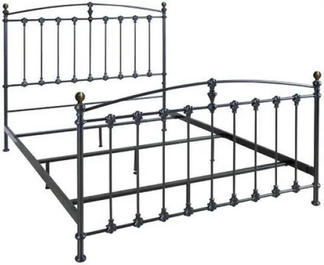 Alt view image 3 of 4 - BellOSerta NTR Queen Metal Bed Graphite