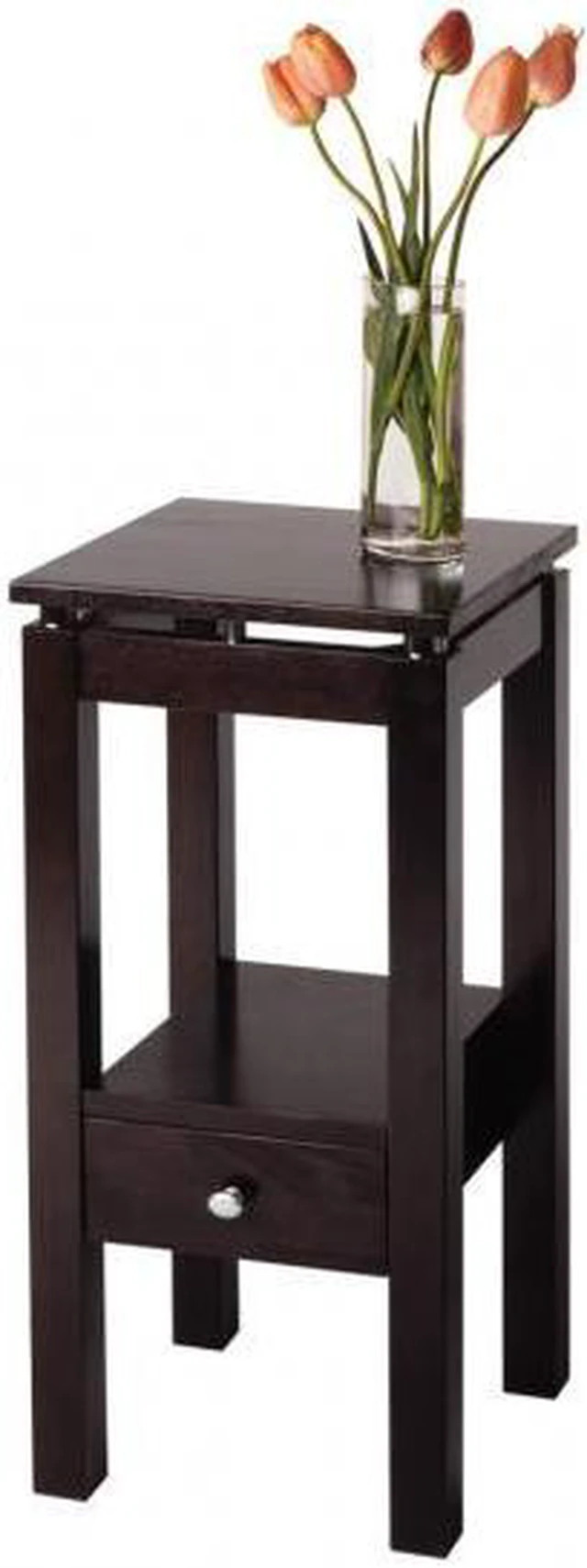 Alt view image 4 of 16 - Espresso Linea Phone Stand with Chrome Accent