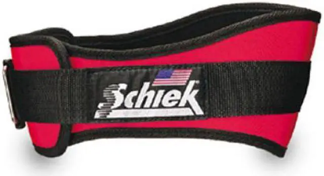 Alt view image 2 of 5 - Schiek 2004-RED-S Schiek Original 4 .75 inch Nylon Support Belt Red - S