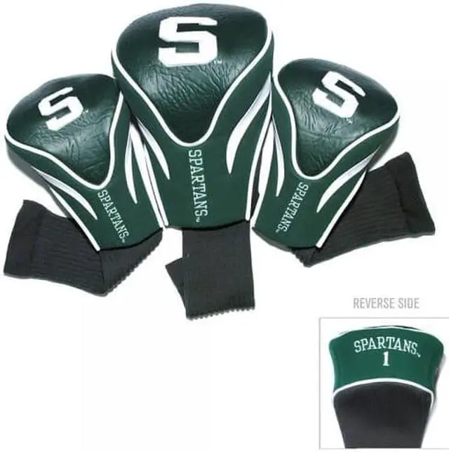 Alt view image 3 of 7 - Michigan State Spartans Ncaa 3 Pack Contour Fit Headcover