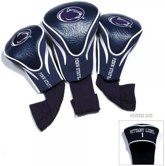 Alt view image 4 of 7 - Team Golf 22994 Penn State University 3 Pack Contour Fit Headcover