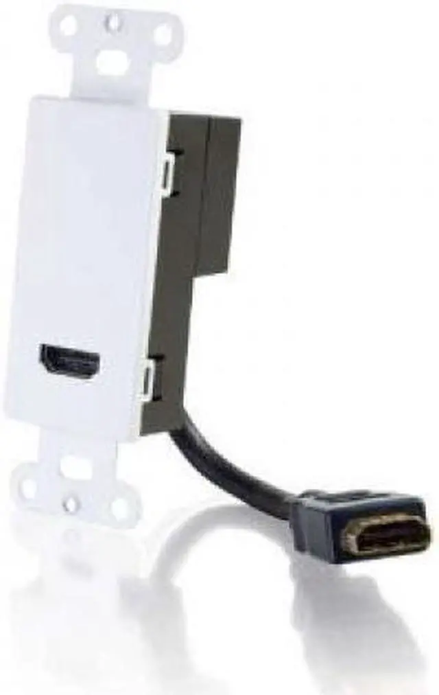 Alt view image 2 of 13 - C2G HDMI Pass Through Wall Plate - White