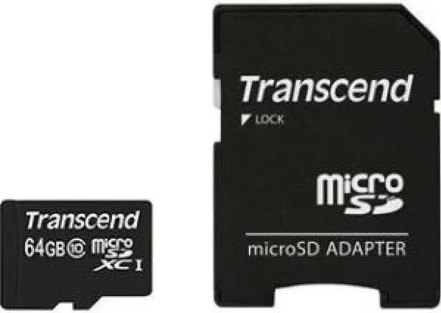 Main image of 64GB microSDXC Class 10 w/ adapter