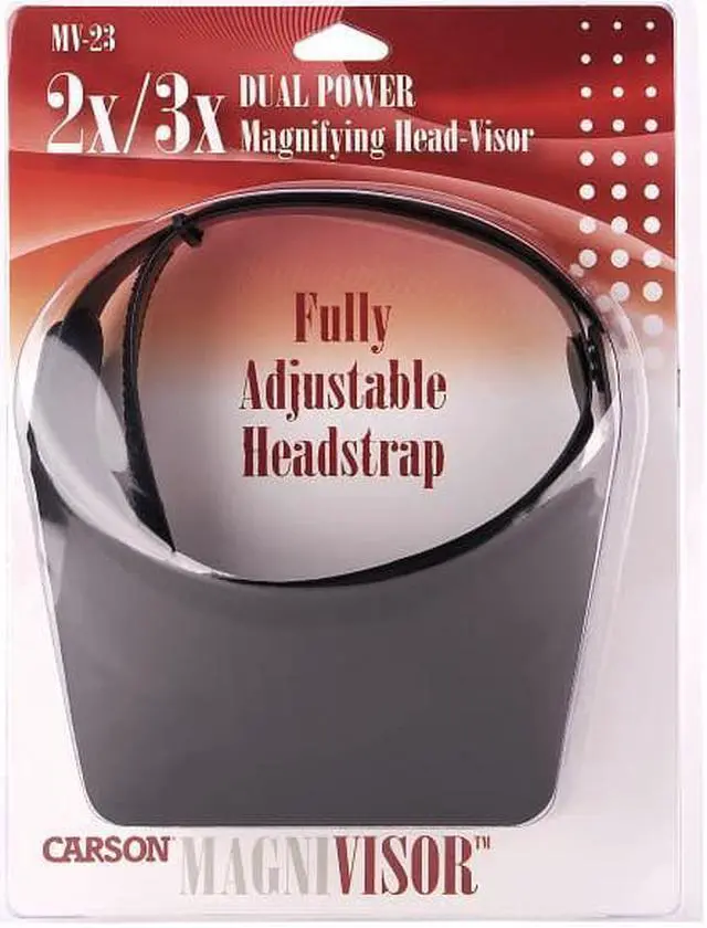 Alt view image 2 of 14 - Carson MagniVisor 2x / 3x Dual Power Flip-Up Head Mounted Magnifier MV-23