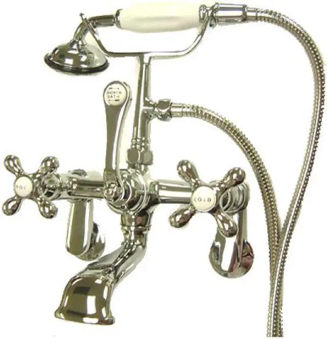 Alt view image 6 of 8 - LEG TUB FILLER W. HAND SHOWER CP, (1) CCMX1H (1)-Chrome Finish