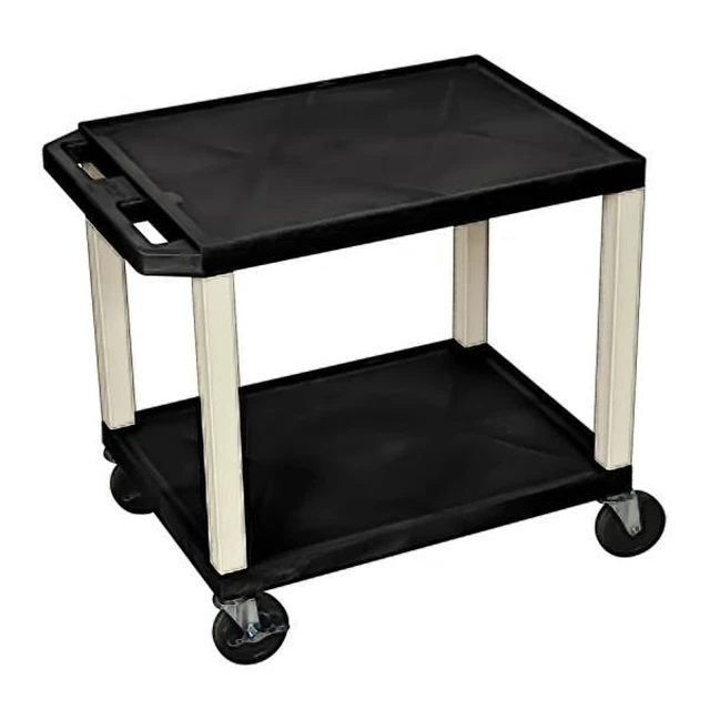 Alt view image 3 of 4 - Tuffy 2-Shelf Multi-Purpose Utility Cart (Black)