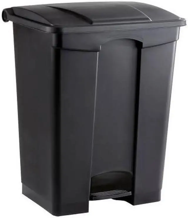 Alt view image 2 of 20 - Large Capacity Plastic Step-On Receptacle, 23Gal, Black