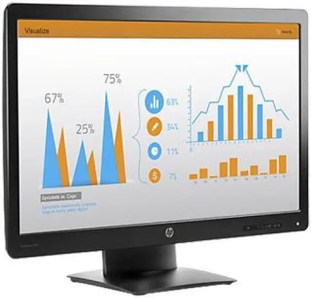 Alt view image 7 of 15 - HP ProDisplay P232 23" Full HD 1920x1080 60Hz 5ms VGA DisplayPort Anti-Glare LED Backlight LCD Business Monitor
