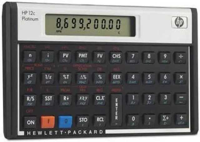 Alt view image 6 of 9 - HP12C Finance Calculator