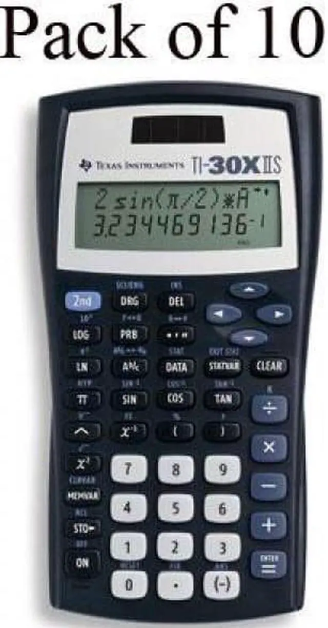 Alt view image 4 of 15 - Texas Instruments TI-30X IIS Scientific Calculator - 2 Line(s) - LCD - Battery/Solar Powered