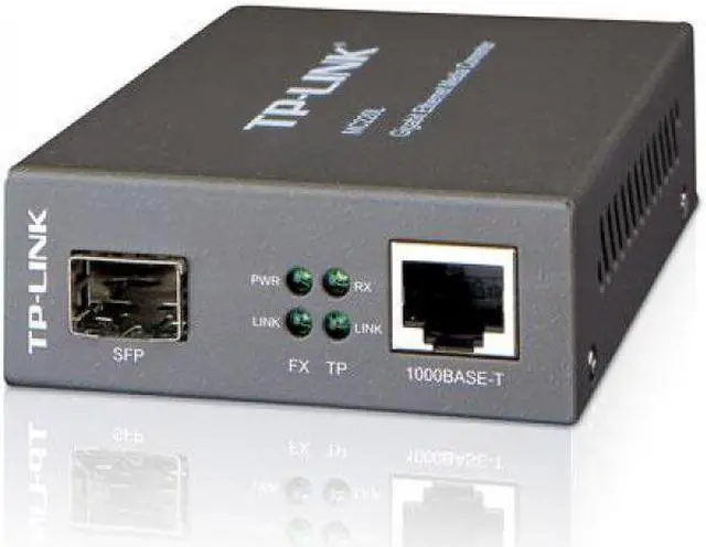 Alt view image 13 of 20 - TP-Link Gigabit SFP to RJ45 Fiber Media Converter | Fiber to Ethernet Converter | 10/100/1000Mbps RJ45 Port to 1000Base-SX/LX SFP Slot Supporting MiniGBIC Modules (MC220L)