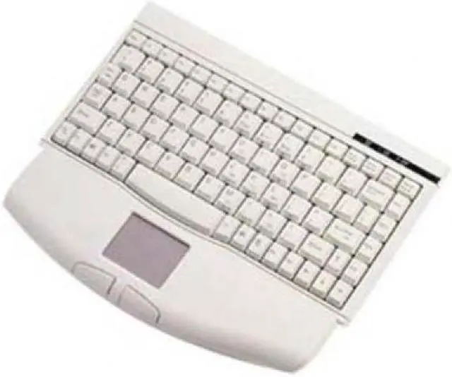 Main image of SolidTek KB-540U White USB Wired Mini Keyboard with Built-in TouchPad