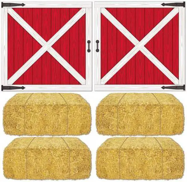 Alt view image 4 of 6 - Barn Loft Door and Hay Bale Props Add-Ons