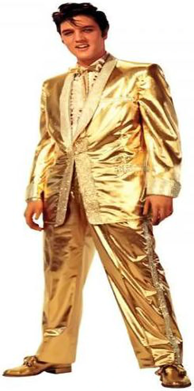 Alt view image 2 of 6 - Elvis Presley Gold Lame Jacket Stand Up Poster