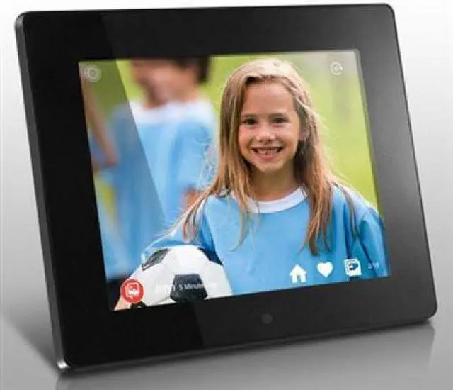 Alt view image 7 of 20 - Aluratek 8" Wi-Fi Digital Photo Frame With Touchscreen Lcd Display