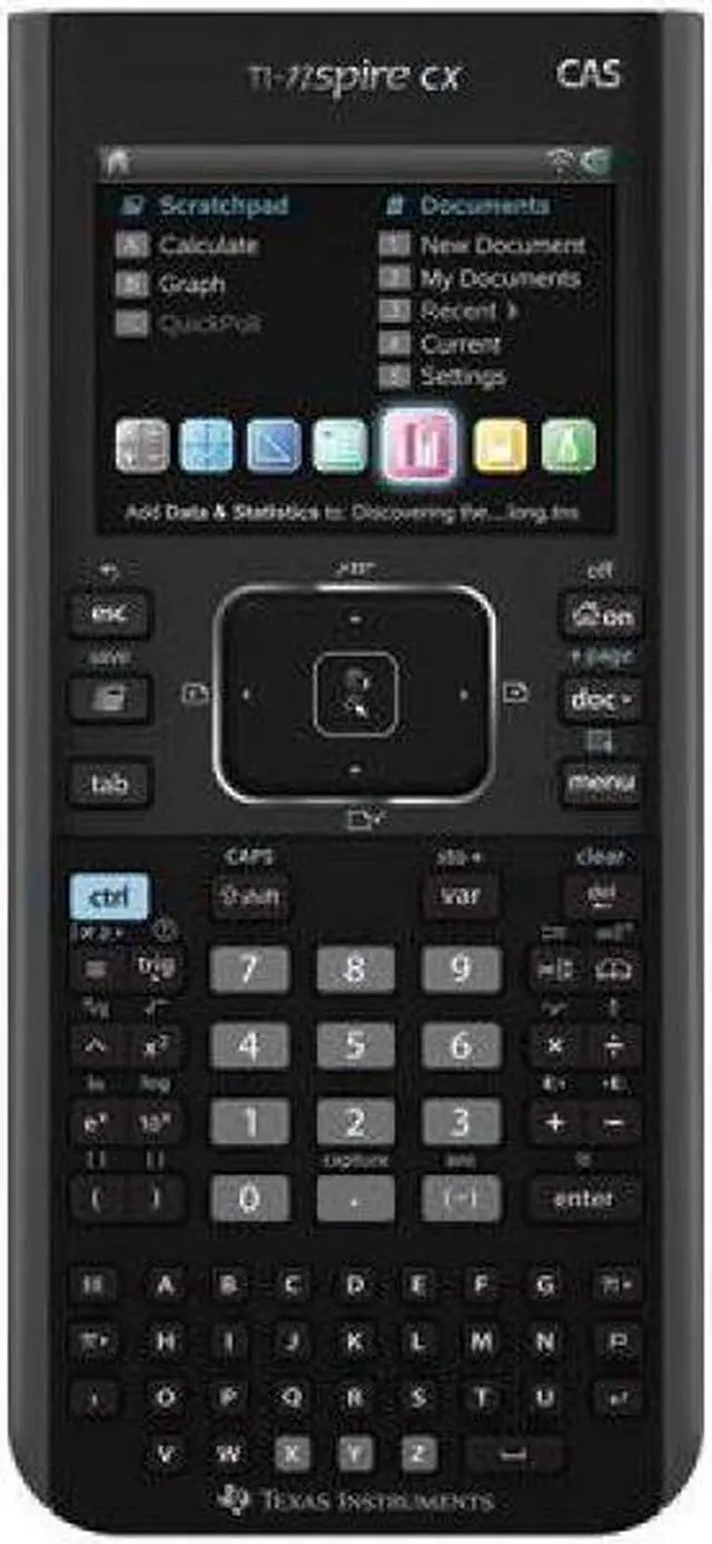 Alt view image 6 of 8 - Texas Instruments NSPIRECXCAS TI-Nspire CX CAS Handheld Graphing Calculator
