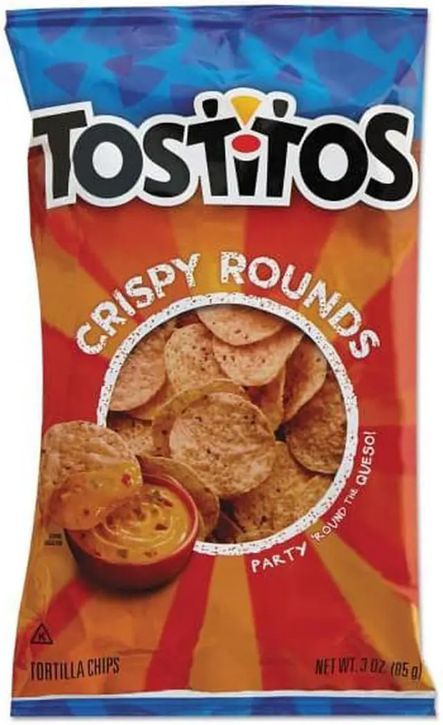 Main image of Tortilla Chips Crispy Rounds, 3 Oz Bag, 28/carton