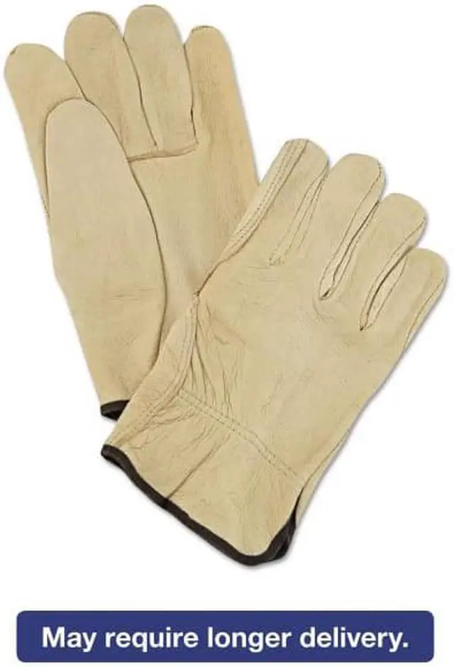 Alt view image 4 of 13 - Unlined Pigskin Driver Gloves Cream Large 12 Pairs