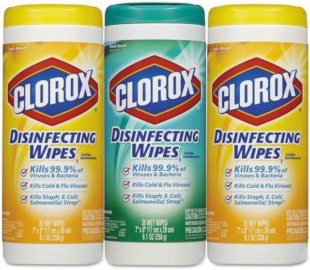 Alt view image 10 of 20 - Clorox 30112 Disinfecting Surface Cleaner Wipes Value Pack Scented 105 ct Total