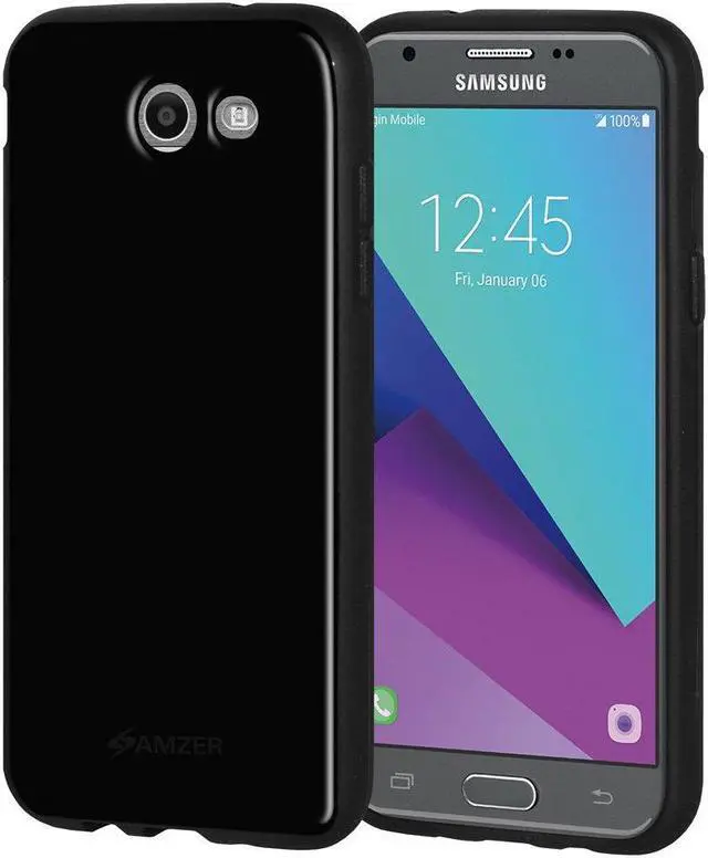 Alt view image 4 of 4 - Amzer Soft Gel Pudding TPU Case - Black for Samsung Galaxy J3 Emerge SM-J327P