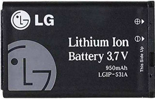 Alt view image 2 of 4 - LG LGIP-531A/SBPL0090503 Original Battery KU250 Saber UN200 - Non-Retail Packaging - Black